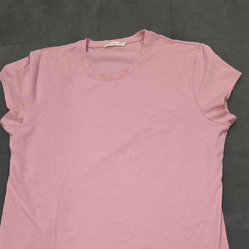 Men's Casual Pink Crew Neck T-Shirt